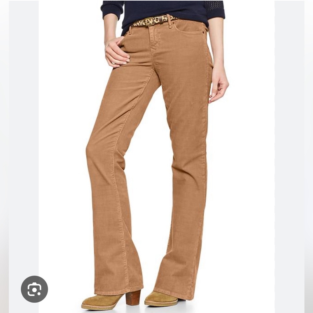GAP corduroy tan perfect boot cut pants 29 short